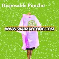 Disposable Rain Poncho for Promotional Events