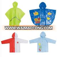 Hooded Cartoon imprint logo Custom Children Raincoat