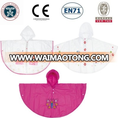 reusable platic rain wear kids raincoat children rain poncho