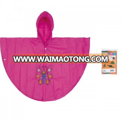 Factory direct customized cheap waterproof fabric PVC kids rain poncho